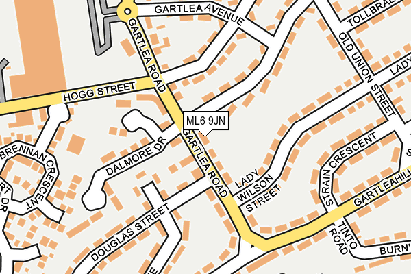 ML6 9JN map - OS OpenMap – Local (Ordnance Survey)