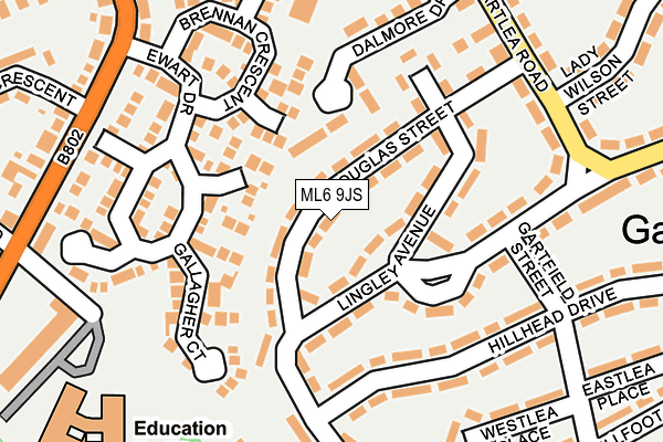 ML6 9JS map - OS OpenMap – Local (Ordnance Survey)