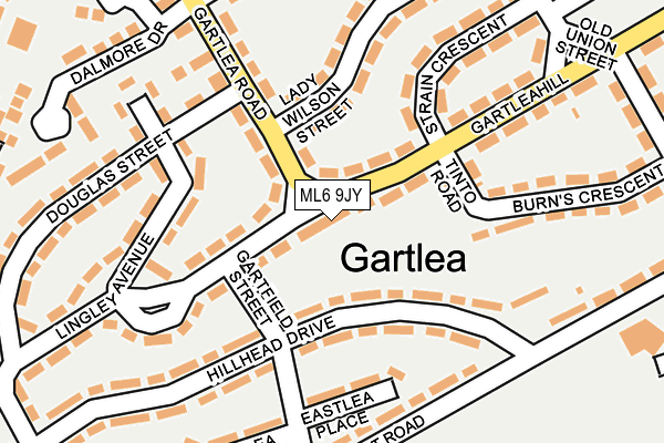 ML6 9JY map - OS OpenMap – Local (Ordnance Survey)