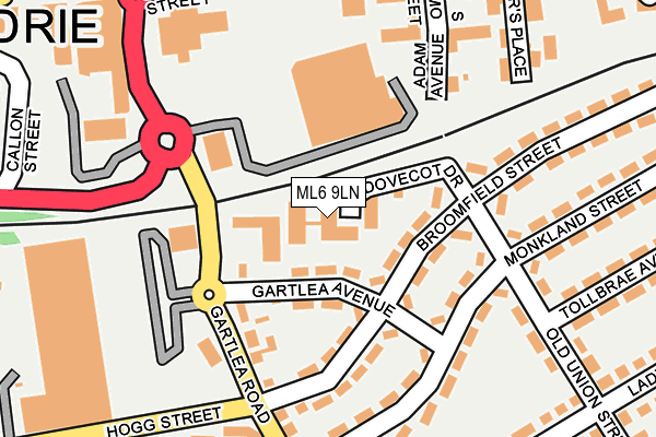 ML6 9LN map - OS OpenMap – Local (Ordnance Survey)