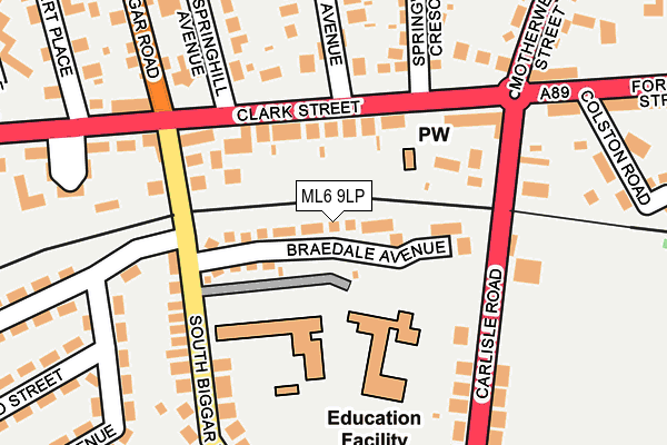 ML6 9LP map - OS OpenMap – Local (Ordnance Survey)