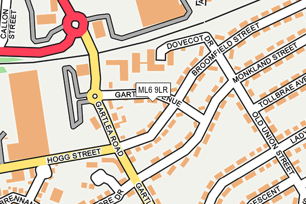 ML6 9LR map - OS OpenMap – Local (Ordnance Survey)