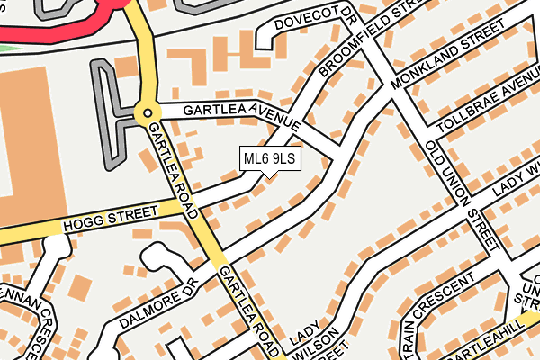 ML6 9LS map - OS OpenMap – Local (Ordnance Survey)