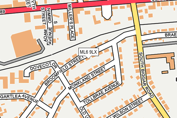 ML6 9LX map - OS OpenMap – Local (Ordnance Survey)