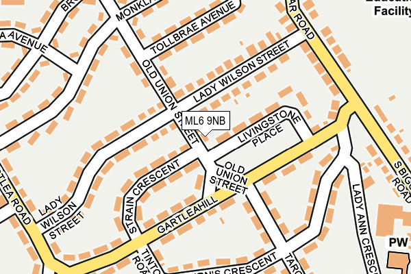 ML6 9NB map - OS OpenMap – Local (Ordnance Survey)