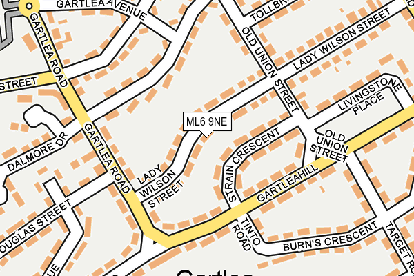 ML6 9NE map - OS OpenMap – Local (Ordnance Survey)