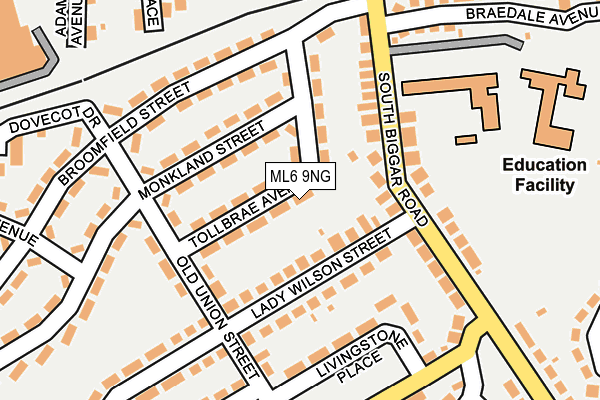 ML6 9NG map - OS OpenMap – Local (Ordnance Survey)