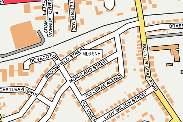 ML6 9NH map - OS OpenMap – Local (Ordnance Survey)