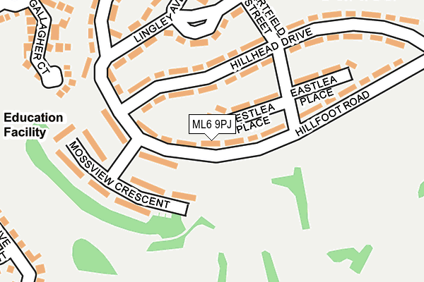 ML6 9PJ map - OS OpenMap – Local (Ordnance Survey)