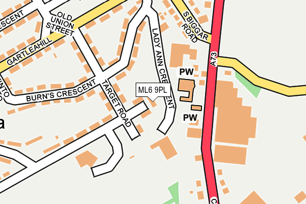 ML6 9PL map - OS OpenMap – Local (Ordnance Survey)