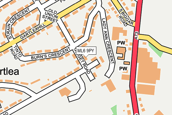 ML6 9PY map - OS OpenMap – Local (Ordnance Survey)