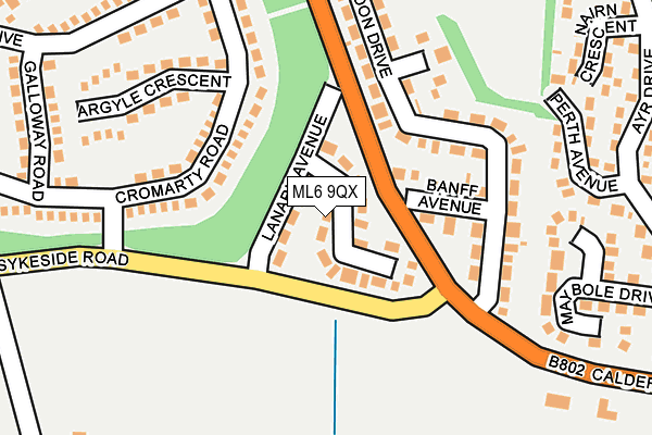 ML6 9QX map - OS OpenMap – Local (Ordnance Survey)