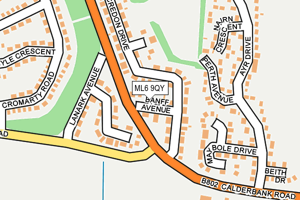 ML6 9QY map - OS OpenMap – Local (Ordnance Survey)