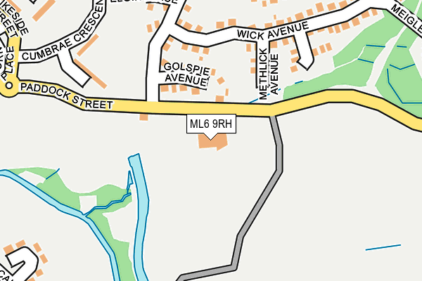 ML6 9RH map - OS OpenMap – Local (Ordnance Survey)