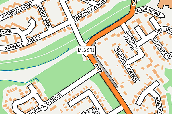 ML6 9RJ map - OS OpenMap – Local (Ordnance Survey)
