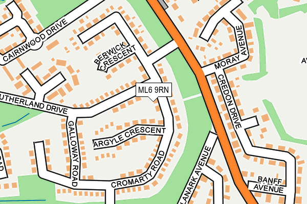 ML6 9RN map - OS OpenMap – Local (Ordnance Survey)