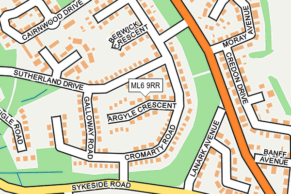 ML6 9RR map - OS OpenMap – Local (Ordnance Survey)