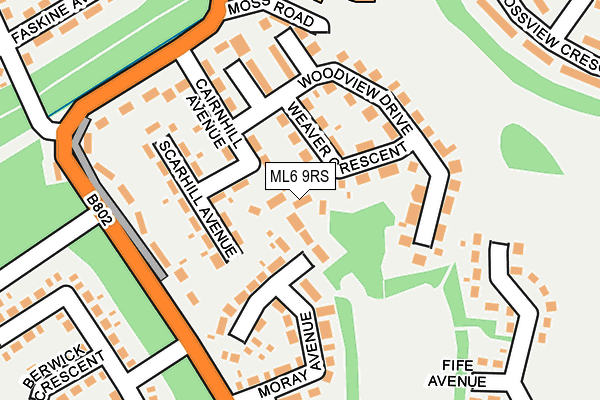 ML6 9RS map - OS OpenMap – Local (Ordnance Survey)