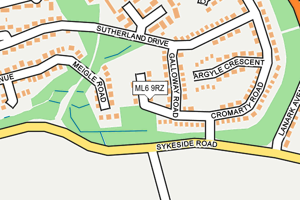 ML6 9RZ map - OS OpenMap – Local (Ordnance Survey)