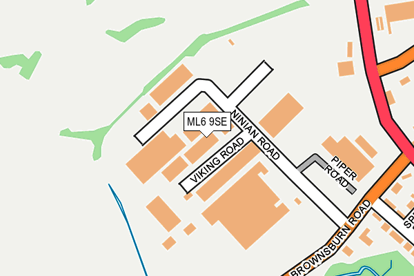 ML6 9SE map - OS OpenMap – Local (Ordnance Survey)