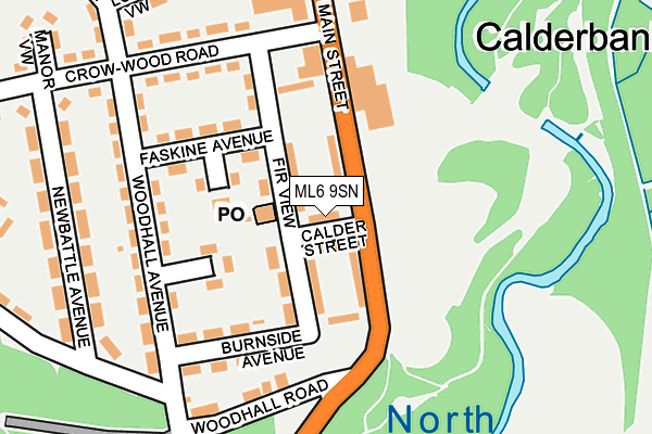 ML6 9SN map - OS OpenMap – Local (Ordnance Survey)