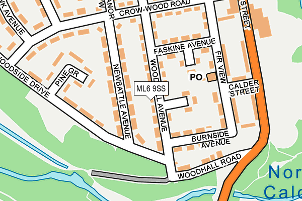 ML6 9SS map - OS OpenMap – Local (Ordnance Survey)