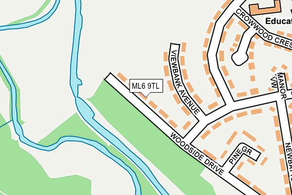 ML6 9TL map - OS OpenMap – Local (Ordnance Survey)
