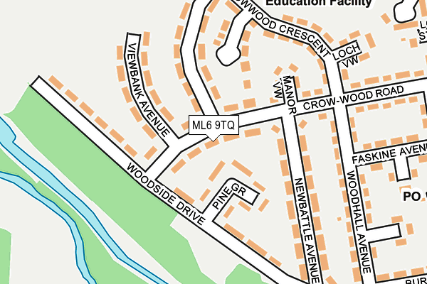 ML6 9TQ map - OS OpenMap – Local (Ordnance Survey)