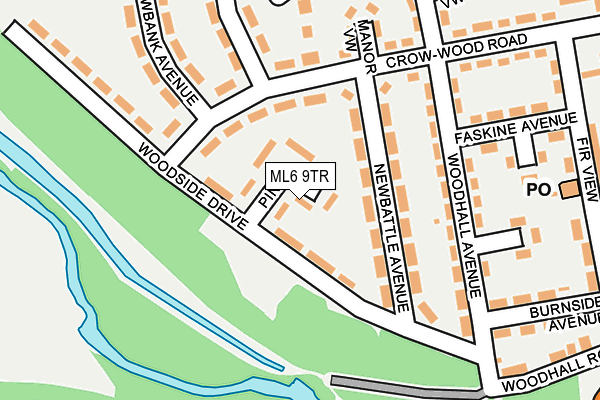 ML6 9TR map - OS OpenMap – Local (Ordnance Survey)