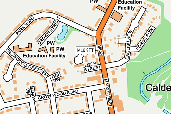 ML6 9TT map - OS OpenMap – Local (Ordnance Survey)