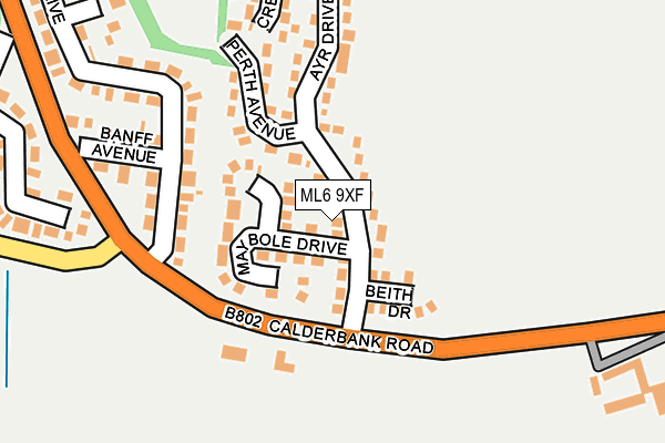 ML6 9XF map - OS OpenMap – Local (Ordnance Survey)