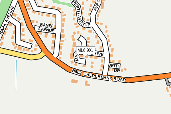 ML6 9XJ map - OS OpenMap – Local (Ordnance Survey)