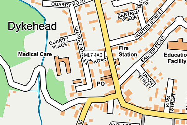 ML7 4AD map - OS OpenMap – Local (Ordnance Survey)