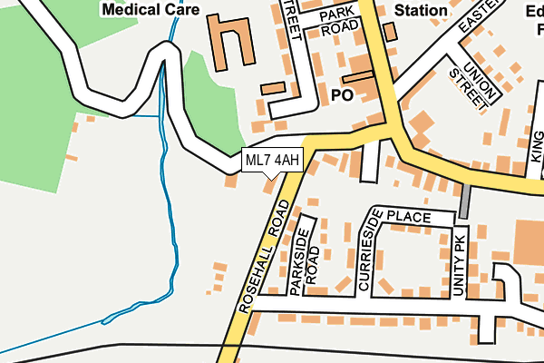 ML7 4AH map - OS OpenMap – Local (Ordnance Survey)