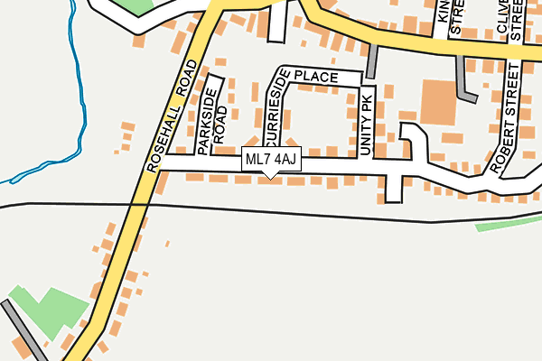 ML7 4AJ map - OS OpenMap – Local (Ordnance Survey)