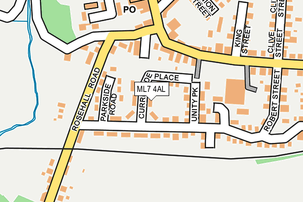 ML7 4AL map - OS OpenMap – Local (Ordnance Survey)