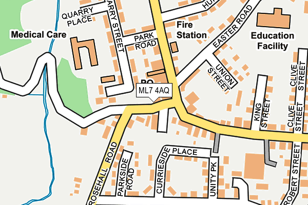 ML7 4AQ map - OS OpenMap – Local (Ordnance Survey)