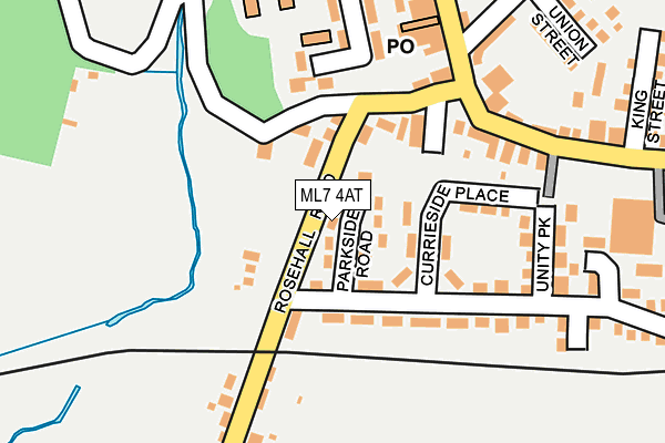 ML7 4AT map - OS OpenMap – Local (Ordnance Survey)