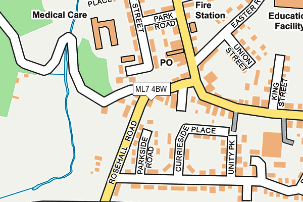 ML7 4BW map - OS OpenMap – Local (Ordnance Survey)