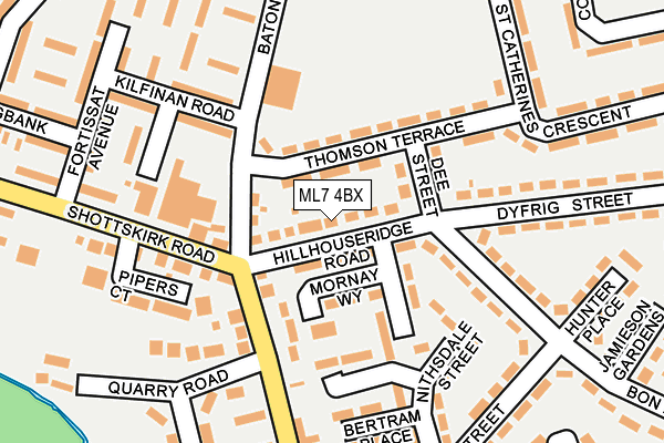 ML7 4BX map - OS OpenMap – Local (Ordnance Survey)