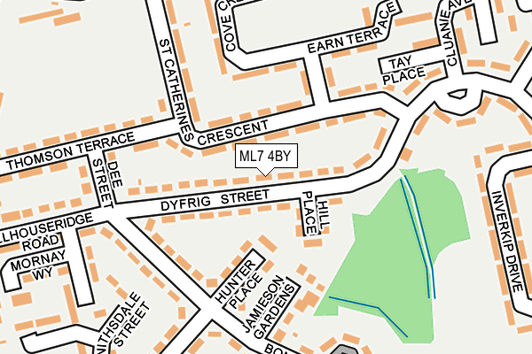 ML7 4BY map - OS OpenMap – Local (Ordnance Survey)