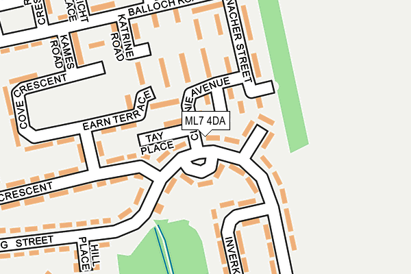 ML7 4DA map - OS OpenMap – Local (Ordnance Survey)