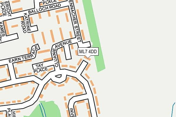 ML7 4DD map - OS OpenMap – Local (Ordnance Survey)