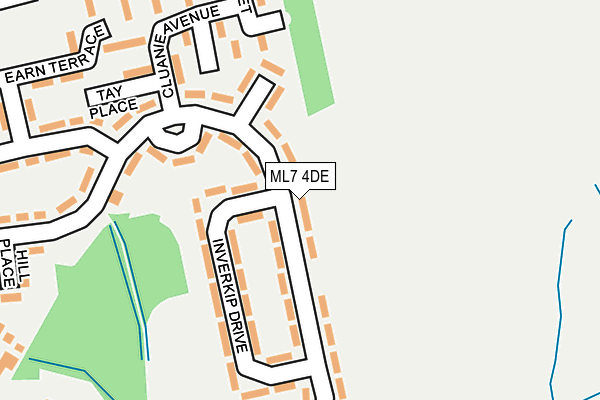 ML7 4DE map - OS OpenMap – Local (Ordnance Survey)