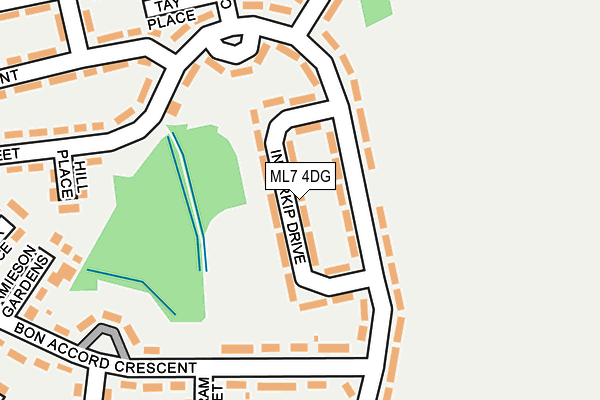 ML7 4DG map - OS OpenMap – Local (Ordnance Survey)