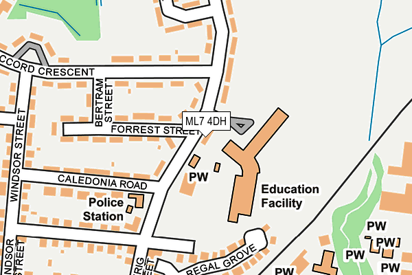 ML7 4DH map - OS OpenMap – Local (Ordnance Survey)
