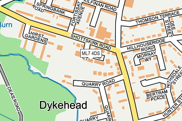 ML7 4DS map - OS OpenMap – Local (Ordnance Survey)