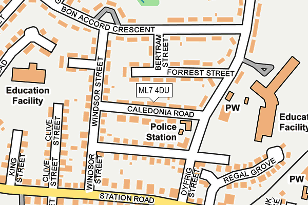 ML7 4DU map - OS OpenMap – Local (Ordnance Survey)