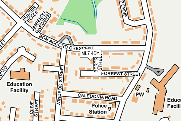 ML7 4DY map - OS OpenMap – Local (Ordnance Survey)