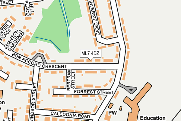 ML7 4DZ map - OS OpenMap – Local (Ordnance Survey)